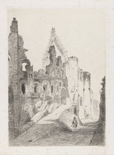 A Vianden vár romjai alkotó: Martinus Antonius Kuytenbrouwer jr.