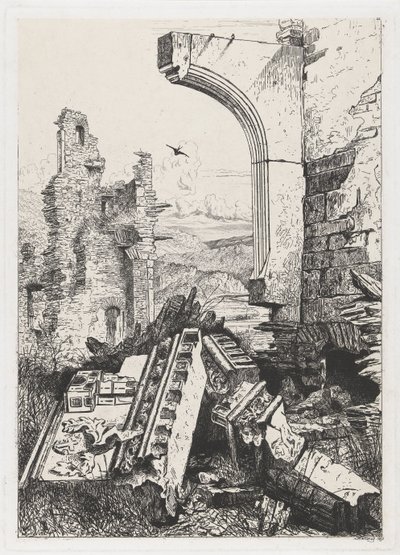 A Bourscheid-kastély romjai alkotó: Martinus Antonius Kuytenbrouwer jr.