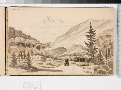 Alpesi táj alkotó: Martinus Rørbye
