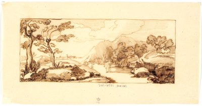 Landschaft mit biblischem Motiv alkotó: Martinus Rørbye