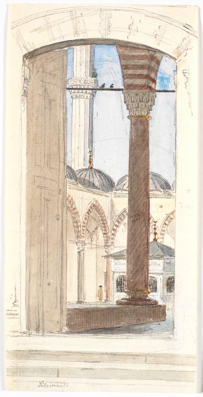 A Süleymaniye mecset egy része alkotó: Martinus Rørbye