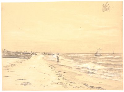 A skageni Sønderstrand része alkotó: Martinus Rørbye