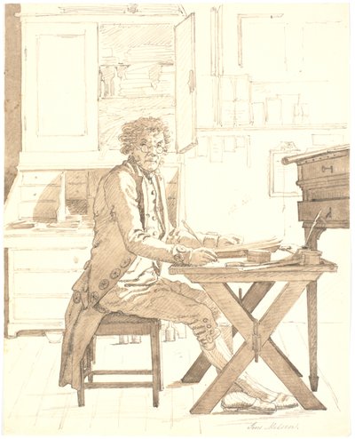 Jens Melsen író alkotó: Martinus Rørbye