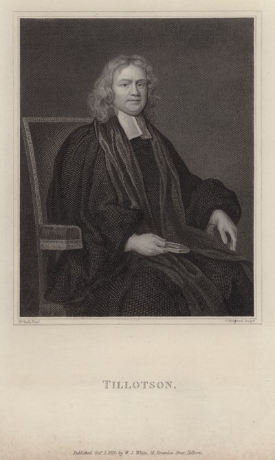 John Tillotson, Canterbury érseke (metszet) alkotó: Mary (after) Beale