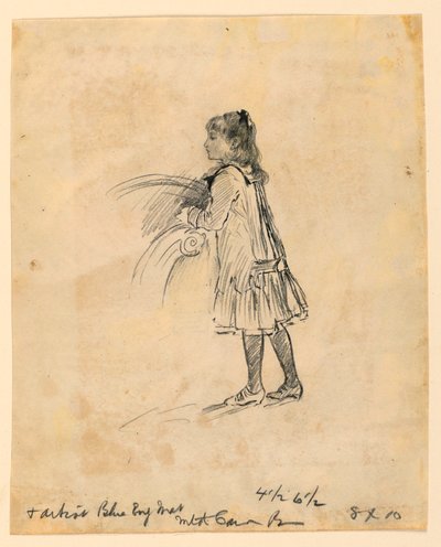 Rajz, Marian Hague mint gyermek, 1883 alkotó: Mary A. Hallock Foote