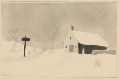 Hóvihar Vermontban. alkotó: Mary Altha Nims