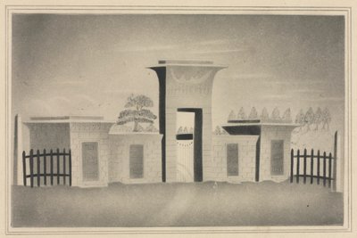 A Mount Auburn kapuja, Boston közelében. alkotó: Mary Altha Nims
