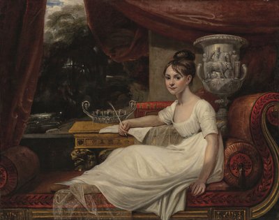 Eleanor Anne Porden, Lady Franklin (1795-1825) portréja egy nyugágyon (olaj, vászon) alkotó: Mary Ann Flaxman