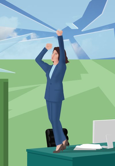Breaking the Glass Ceiling, 2017 (digitális) alkotó: Mary Ann Smith