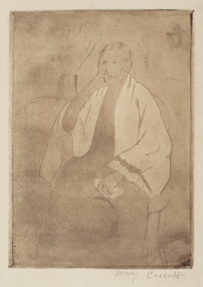A művész anyjának portréja alkotó: Mary Cassatt