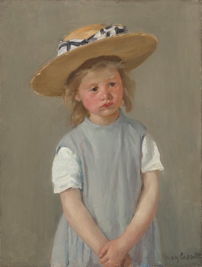 Gyerek szalmakalapban alkotó: Mary Cassatt