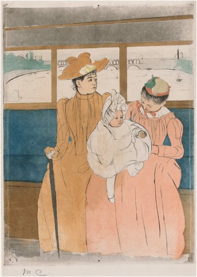 Az omnibuszban alkotó: Mary Cassatt