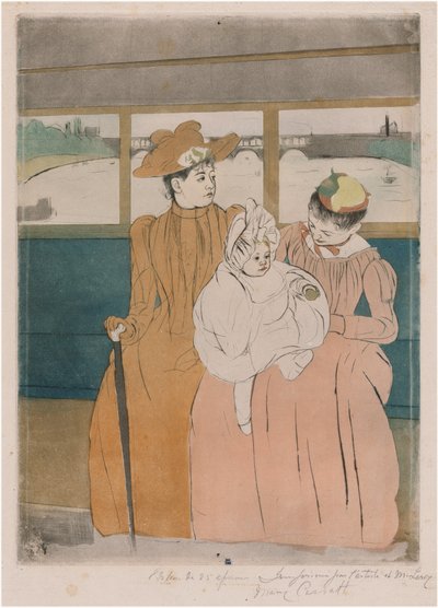 Az omnibuszban alkotó: Mary Cassatt