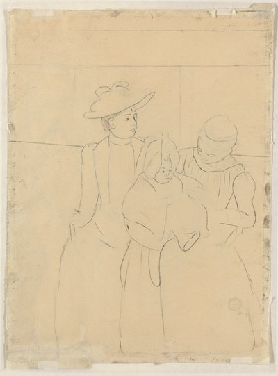 Az Omnibusban [verso] alkotó: Mary Cassatt