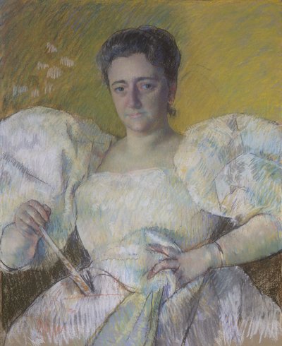 Louisine Havemeyer, 1896 (pasztell szőtt papíron és vászonon) alkotó: Mary Cassatt