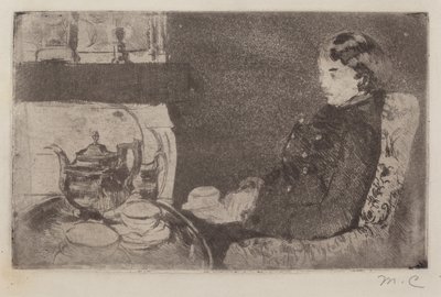 Lydia a délutáni teában, 1882. alkotó: Mary Cassatt