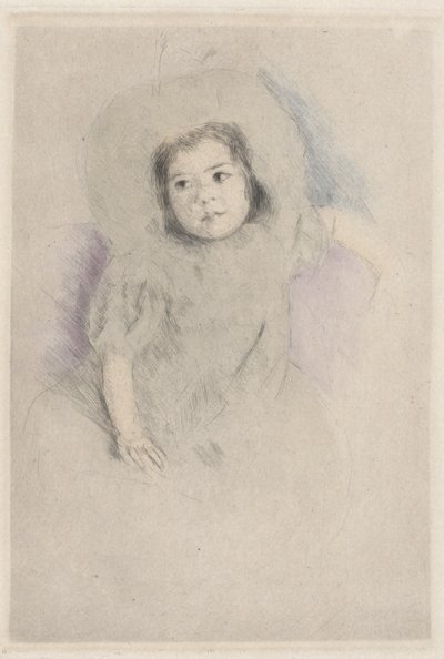 Margot motorháztetőt viselő (1. sz.) alkotó: Mary Cassatt