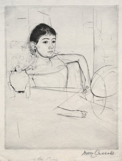 Mimi, mint barna, 1889. alkotó: Mary Cassatt