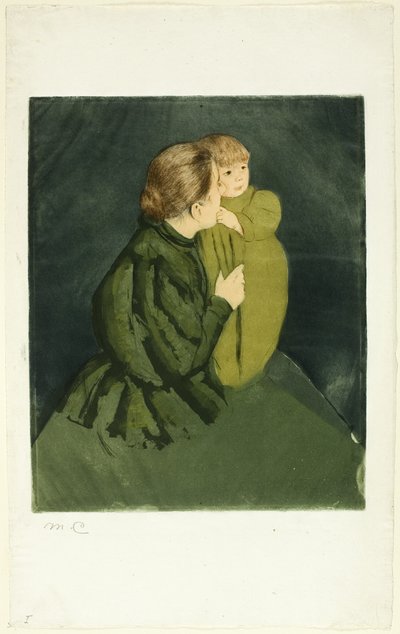 Parasztanya és gyermeke alkotó: Mary Cassatt