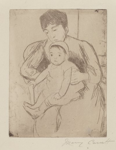 Bill felkészítése egy kirándulásra alkotó: Mary Cassatt
