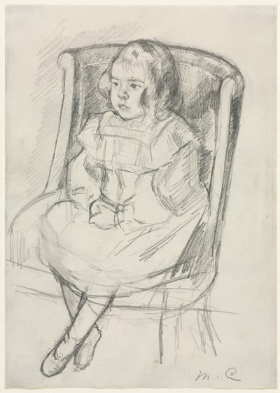 Simone Seated, c. 1903. alkotó: Mary Cassatt