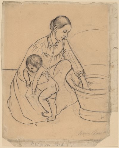 A fürdő [rekto] alkotó: Mary Cassatt