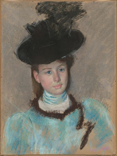 A fekete kalap c. 1890. alkotó: Mary Cassatt