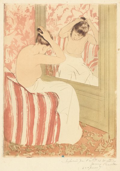 The Coiffure, 1890-1891. alkotó: Mary Cassatt