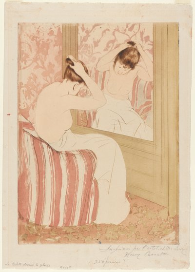 The Coiffure, 1890-1891. alkotó: Mary Cassatt