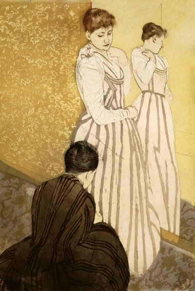 A szerelvény, kocsma. 1891 alkotó: Mary Cassatt
