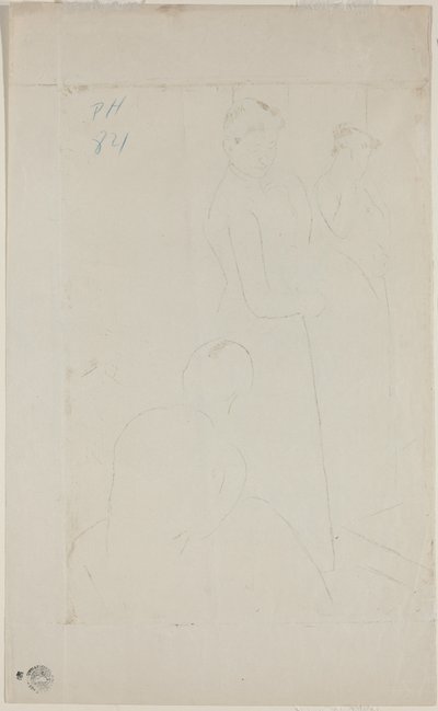 A szerelvény [verso], 18901891. alkotó: Mary Cassatt