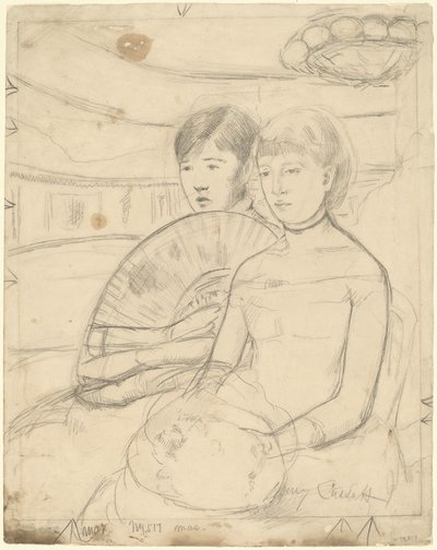 A loge [recto], 1882. alkotó: Mary Cassatt