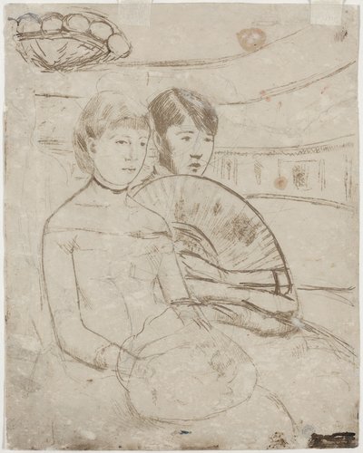 The Loge [verso] alkotó: Mary Cassatt