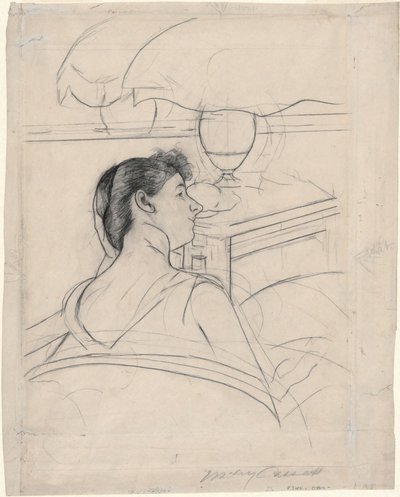 Nő és lámpa alkotó: Mary Cassatt