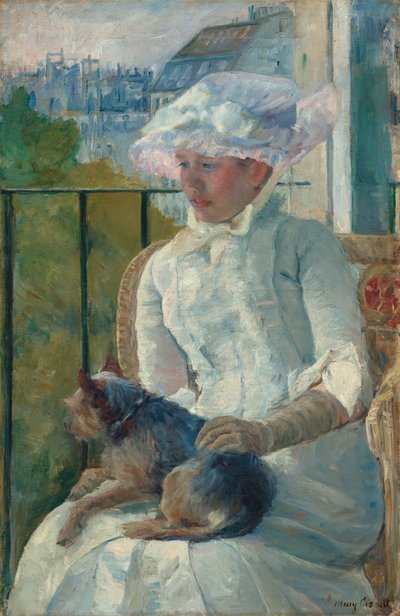 Fiatal lány az ablakban c. 1883-1884. alkotó: Mary Cassatt