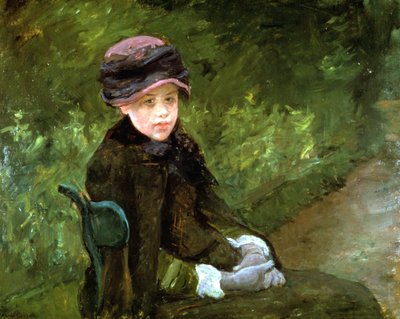 Fiatal hölgy a parkban, 1880 alkotó: Mary Cassatt