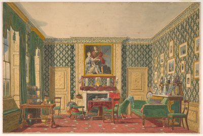 Rajz, Egy enteriőr, 1837-40 alkotó: Mary Ellen Best