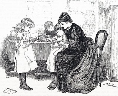 A gyerekeknek az anyjuk olvas fel alkotó: Mary Ellen Edwards