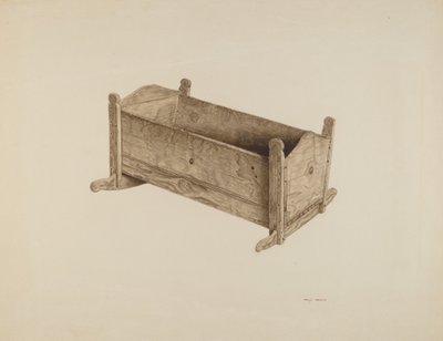 Dobozbölcső, c. 1939. alkotó: Mary Hansen