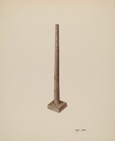 Gyertyatartó, c. 1940. alkotó: Mary Hansen