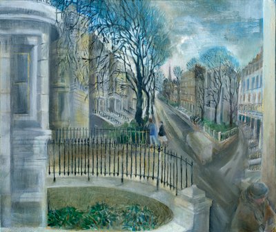 Ladbroke Grove zárlat: 6, a Szent János-templom felé, 2021 (olaj a fedélzeten) alkotó: Mary Kuper
