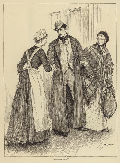 Illusztráció Honnor Morten A nővér története című könyvéhez. alkotó: Mary L. Gow
