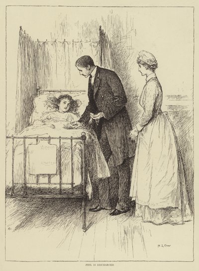 Illusztráció Honnor Morten A nővér története című könyvéhez. alkotó: Mary L. Gow