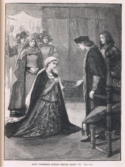 Lady Catherine Gordon VII. Henrik előtt 1497 alkotó: Mary L. Gow