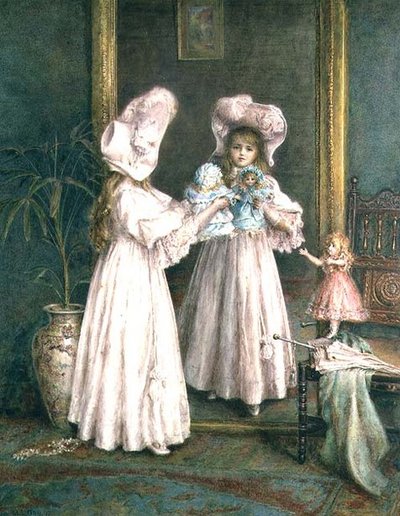 Játszik a babáival alkotó: Mary L. Gow