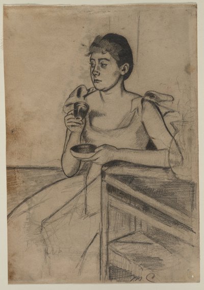 Vacsora utáni kávé alkotó: Mary Cassatt
