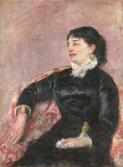 Egy olasz hölgy portréja (olaj, vászon) alkotó: Mary Stevenson Cassatt