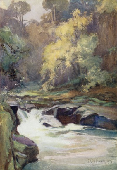 Wallace ugrása, Lanark közelében (színes litó) alkotó: Mary Young Hunter