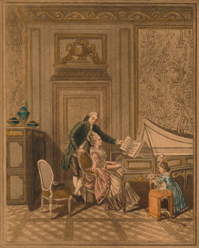 "Csembalólecke". alkotó: Massard