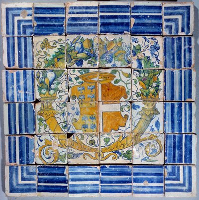Járda Madeleine de Savoie karjaival. Masseot Abaquesne fajansza (1526-1564 között ismert) 16. századi Enouen. Nemzeti Reneszánsz Múzeum alkotó: Masseot Abaquesne